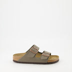 Scarpe aperte Claquettes Arizona Birko-Flor Birkenstock Cachi Homme