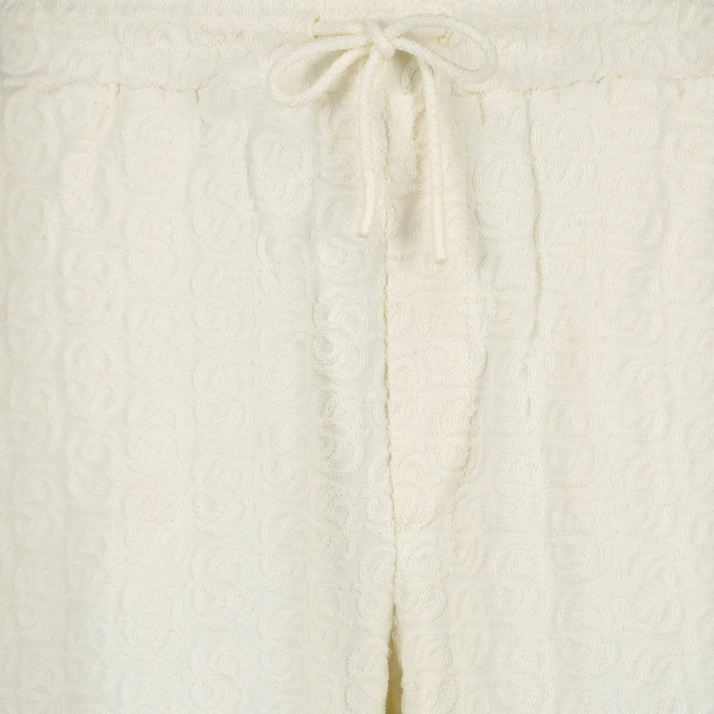 Shorts Short monogramme blanc Drole De Monsieur Blanc Homme