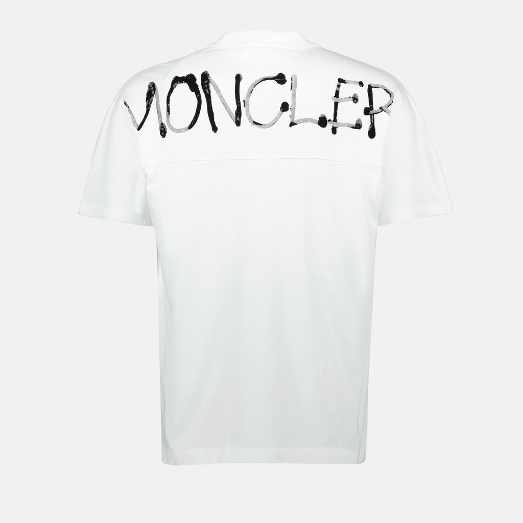 Camisetas Camiseta Graffiti Moncler Blanco Homme