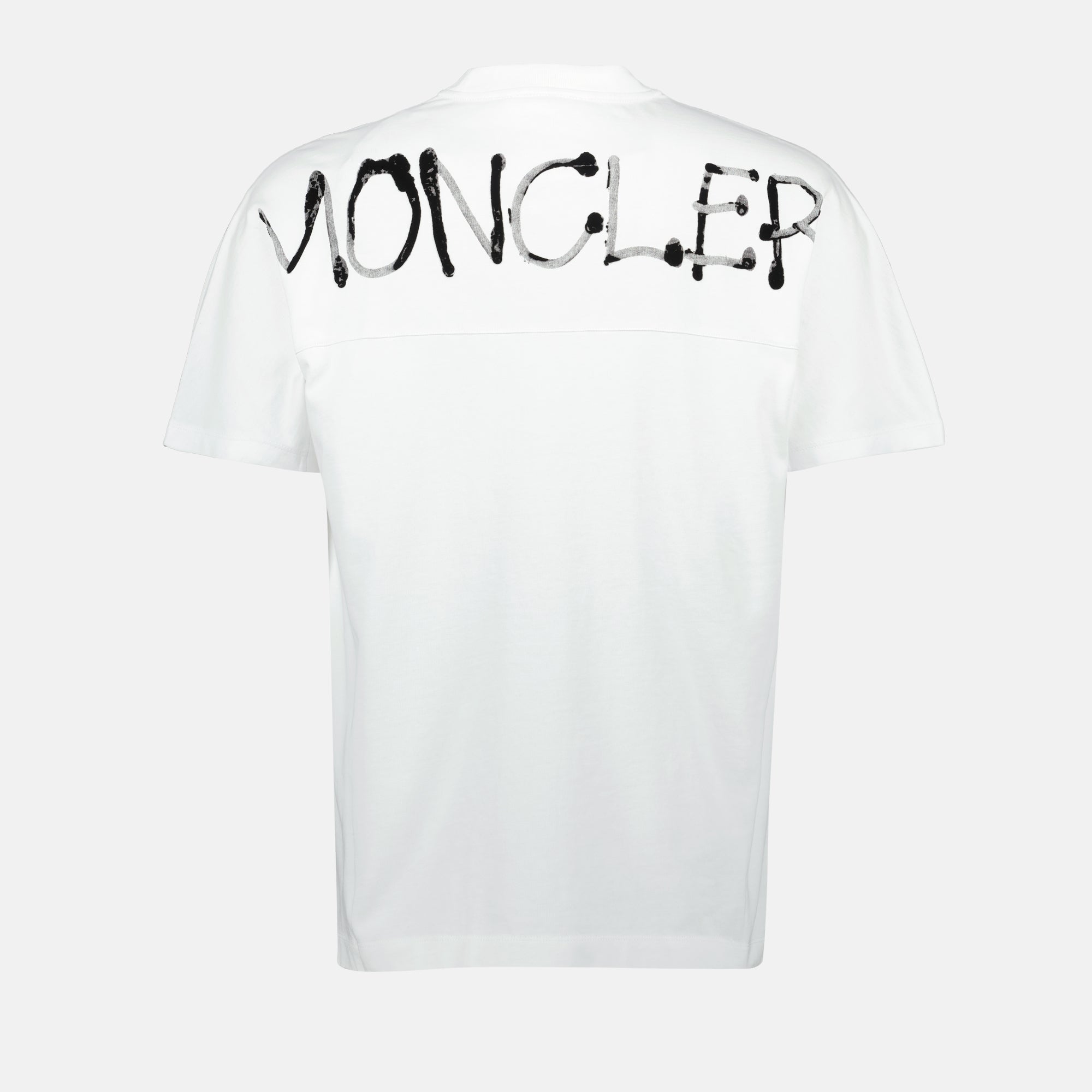 Camisetas Camiseta Graffiti Moncler Blanco Homme