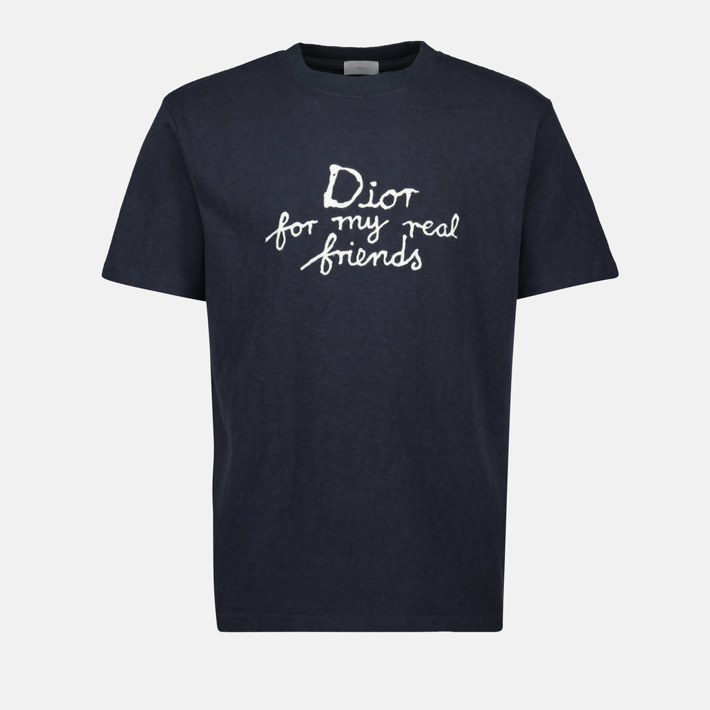 T-shirts T-shirt Dior and Hylton Nel Dior Bleu foncé Homme
