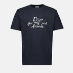 T-shirts T-shirt Dior and Hylton Nel Dior Bleu foncé Homme