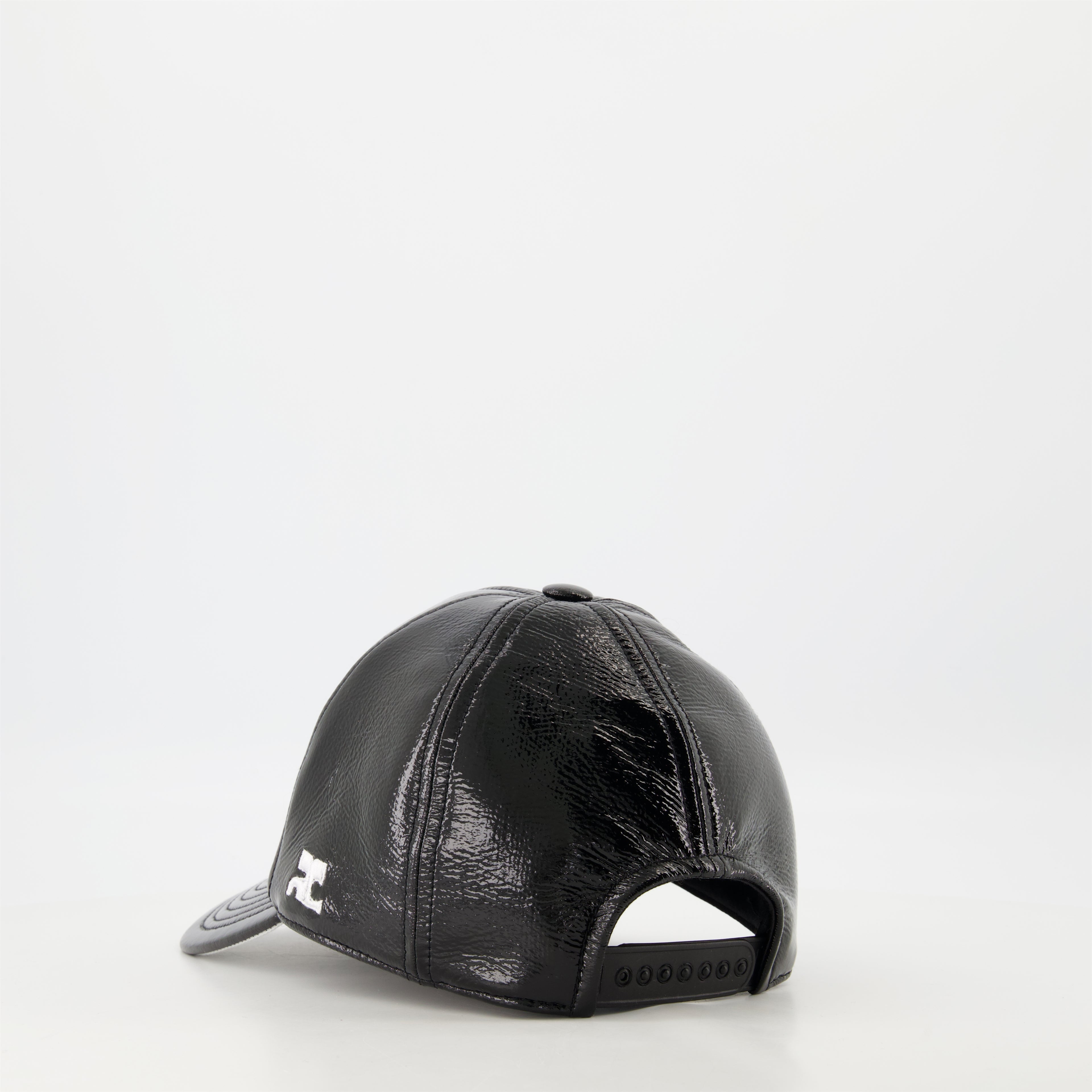 Gorras, sombreros y gorros Gorra de Reedición en Vinilo Courrèges Negro Unisexo