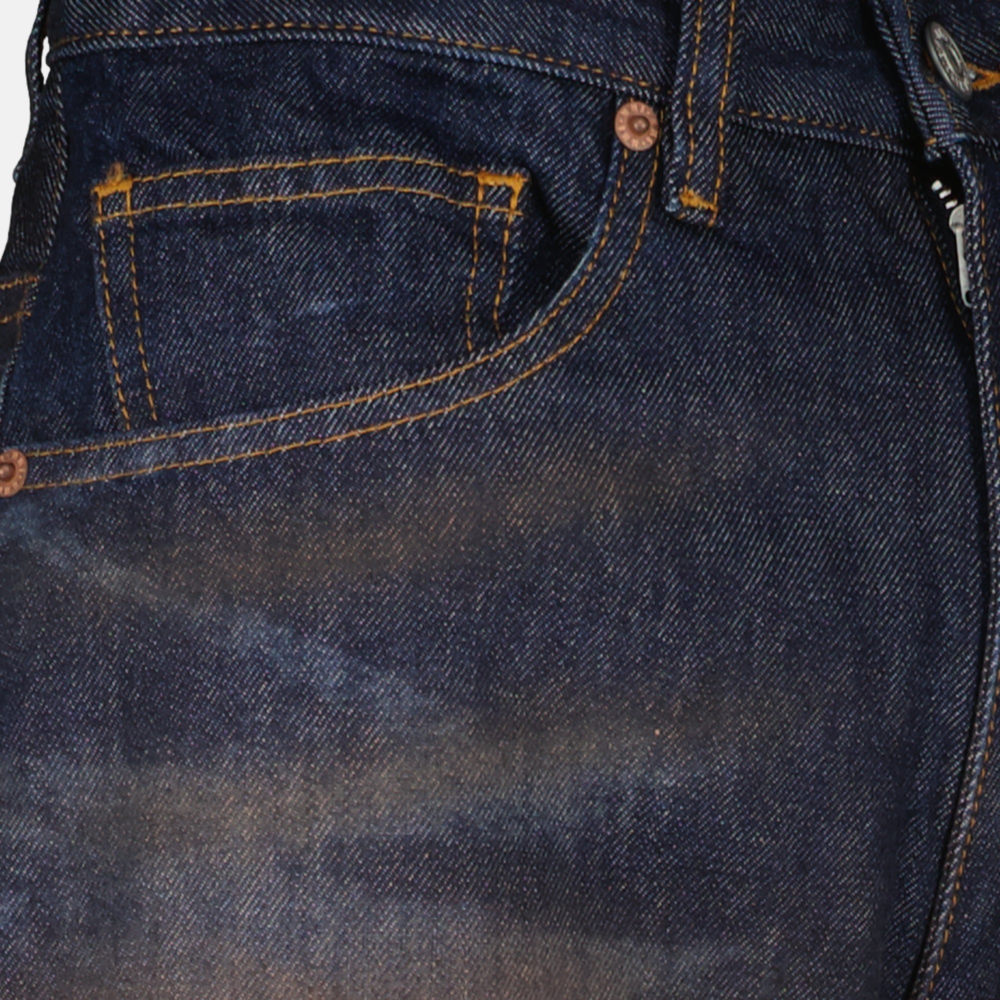 Pantalons Pantalones de Denim Oscuro Anchos Mm6 Bleu foncé Femme