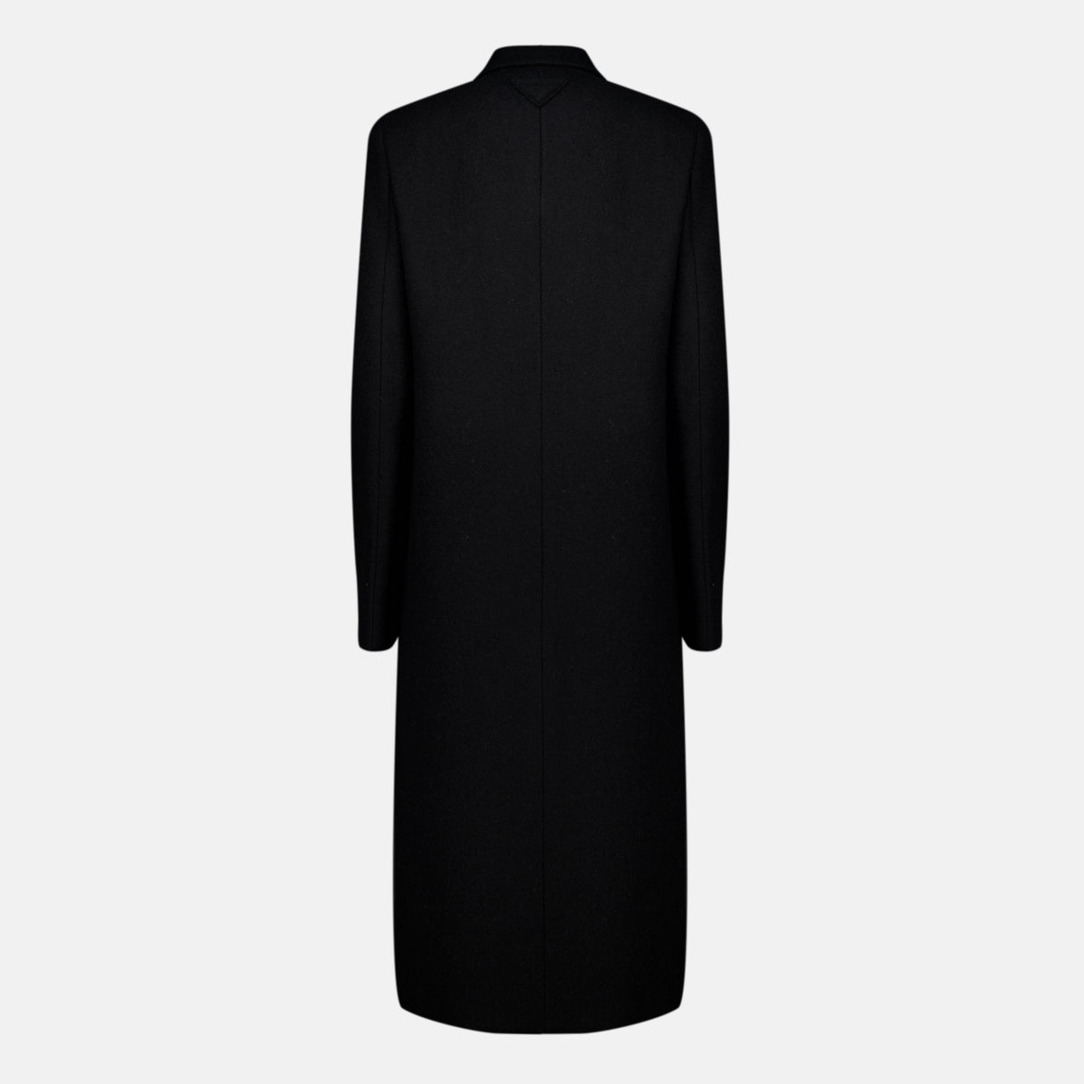 Manteaux Cappotto Nero in Lana Prada Noir Femme