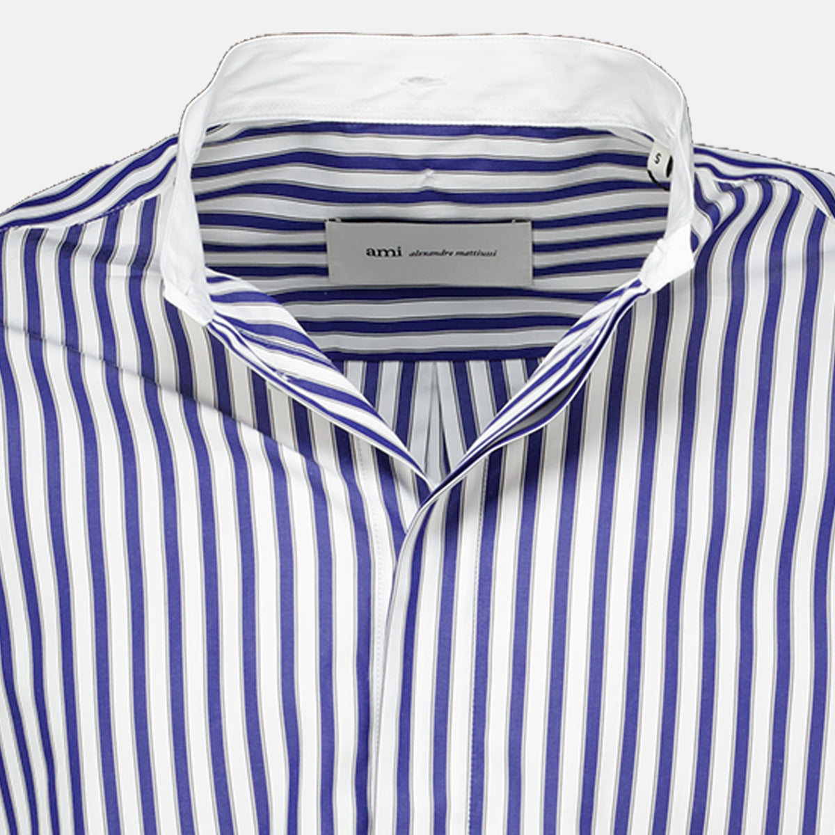 Chemises Chemise oversize à rayures Ami PARIS Bleu foncé Unisexe