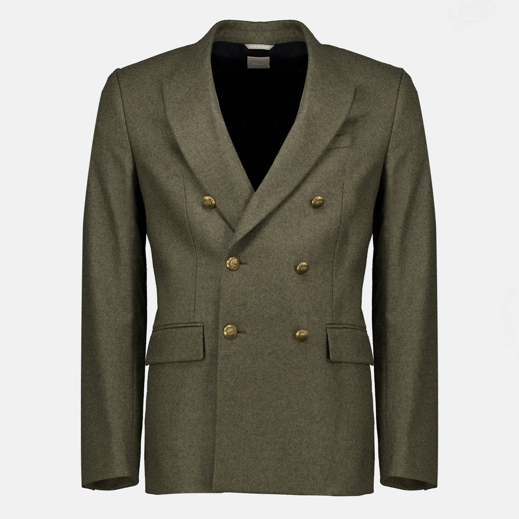 Vestes Khaki Wollblazer Dior Kaki Homme