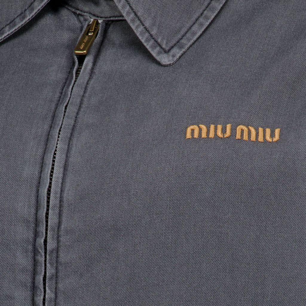 Vestes Casaco de Chambray Cinza Miu Miu Gris Femme