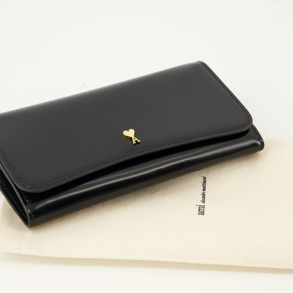 Bild des Continental Paris Wallet in Schwarz von Ami PARIS für Unisex - Frühling-Sommer 2026 - Detailansicht_2