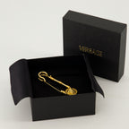 Bijoux Broche Medusa Safety Pin Versace Doré Femme