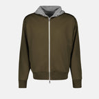 Sweatshirts Sweat zippé réversible Moncler Vert Homme