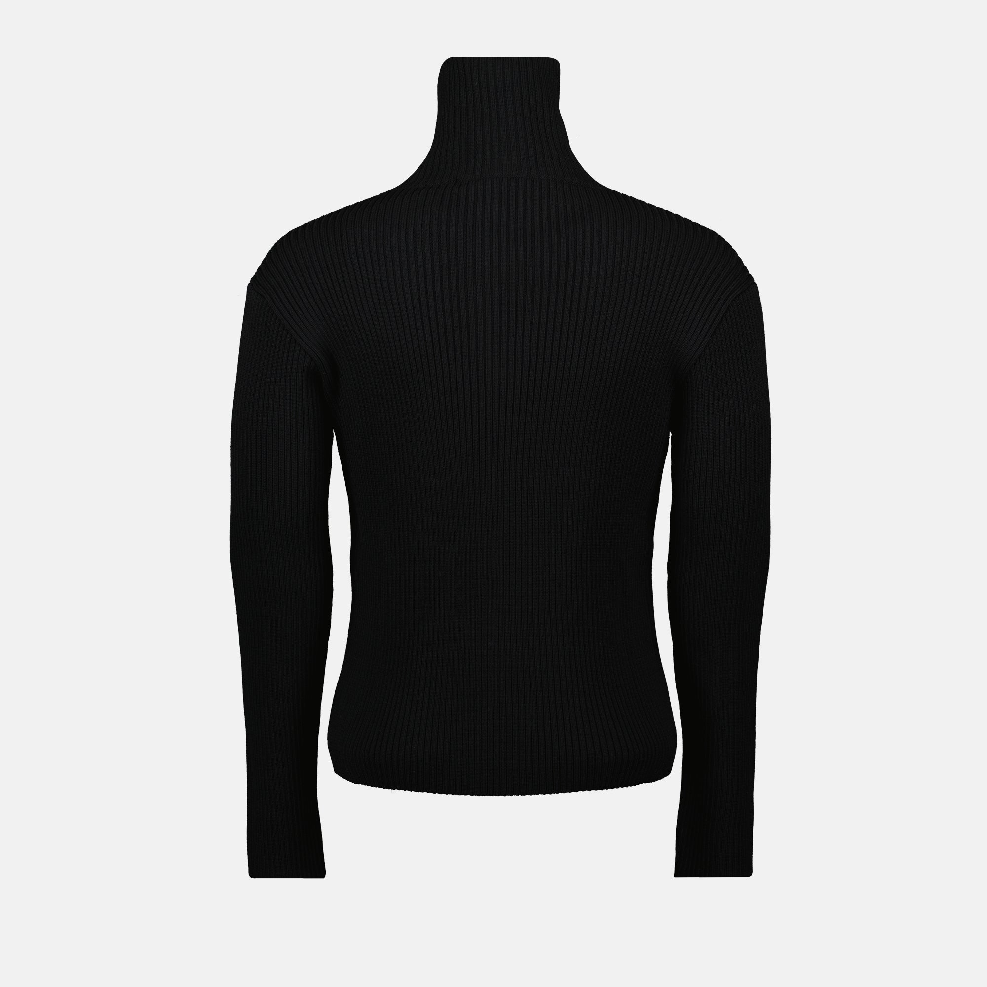 Image of the Courrèges brand wool polo shirt for men - Fall-Winter 2025 - Back View