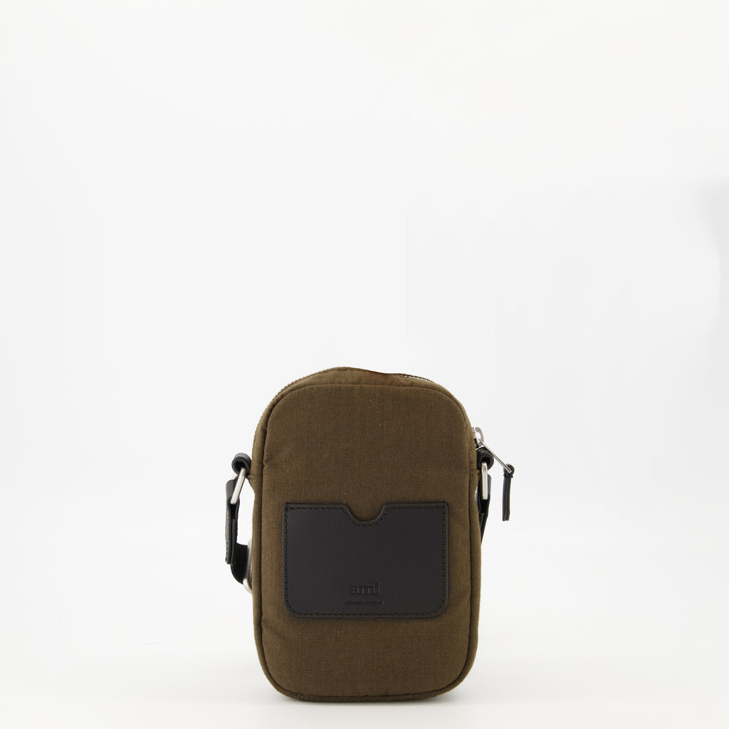 Sacs bandoulière Petit sac crossbody Ami PARIS Kaki Unisexe