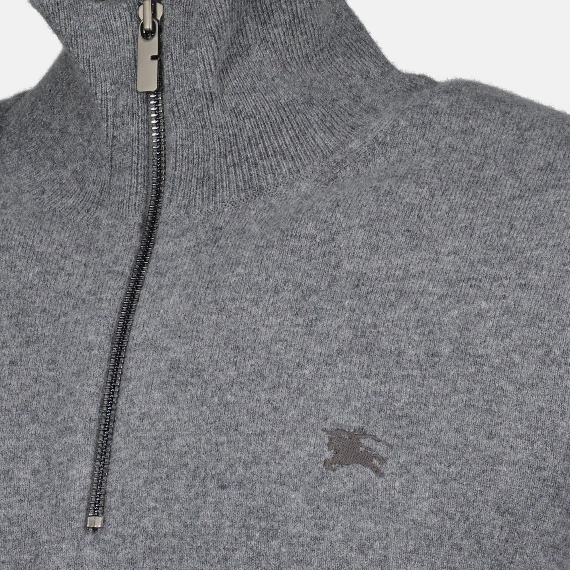 Bild des Burberry Herren-Zip-Pullovers - Herbst-Winter 2025 - Detailansicht 4