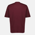 Imagem da T-shirt com bolso bordeaux da marca Moncler para Homem - Temporada Primavera-Verão 2026 - Vista Traseira