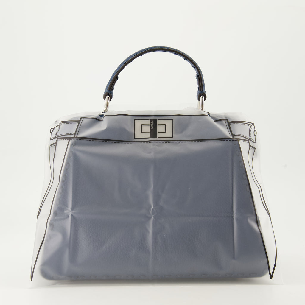 Borse a mano e a spalla Sac Peekaboo ISeeU Petit Fendi Blu Femme