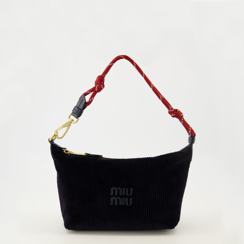 Sacs à main et épaule 네이비 블루 코듀로이 파우치 Miu Miu Bleu foncé Femme