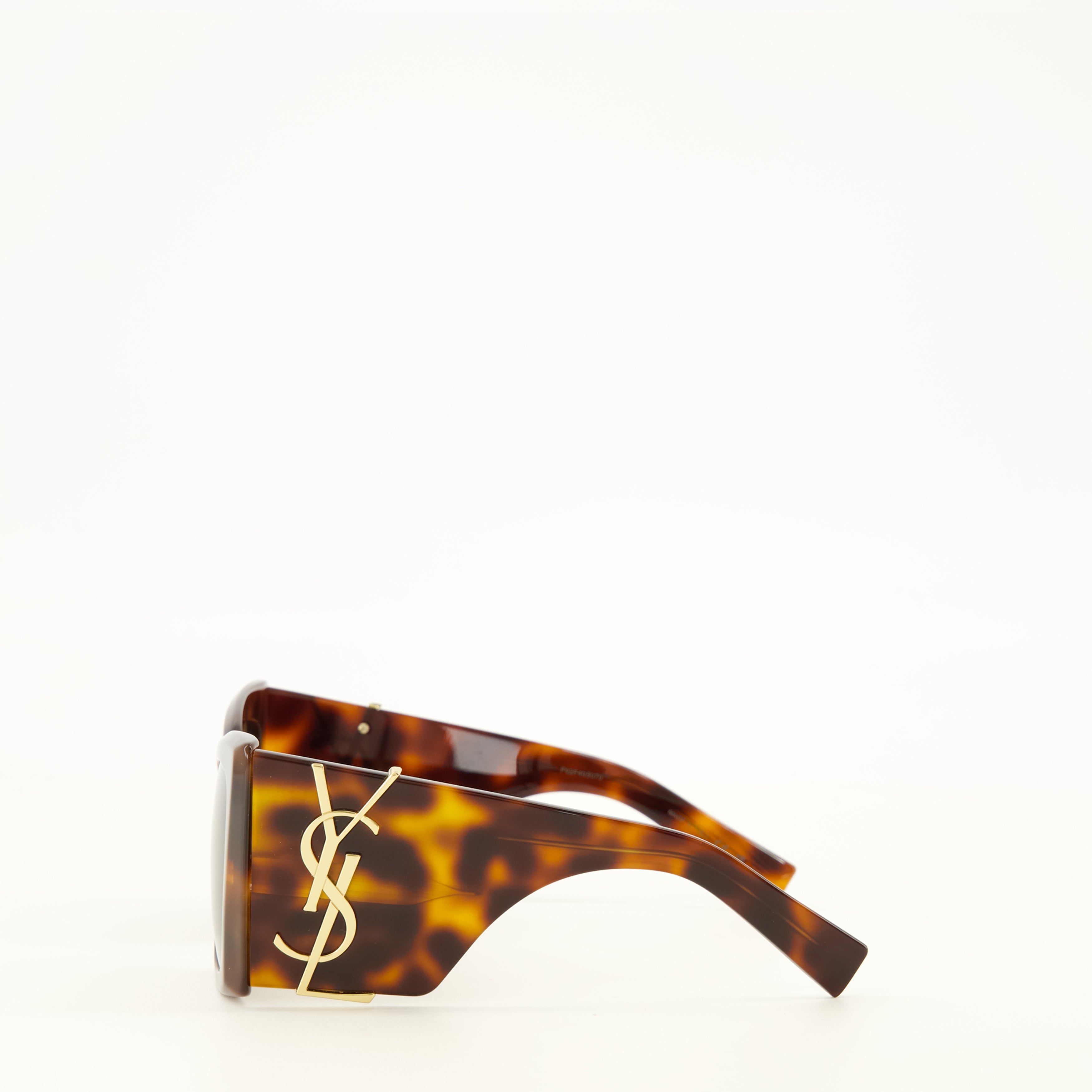 Lunettes SL M119 Blaze Sunglasses Saint Laurent Marron Unisexe