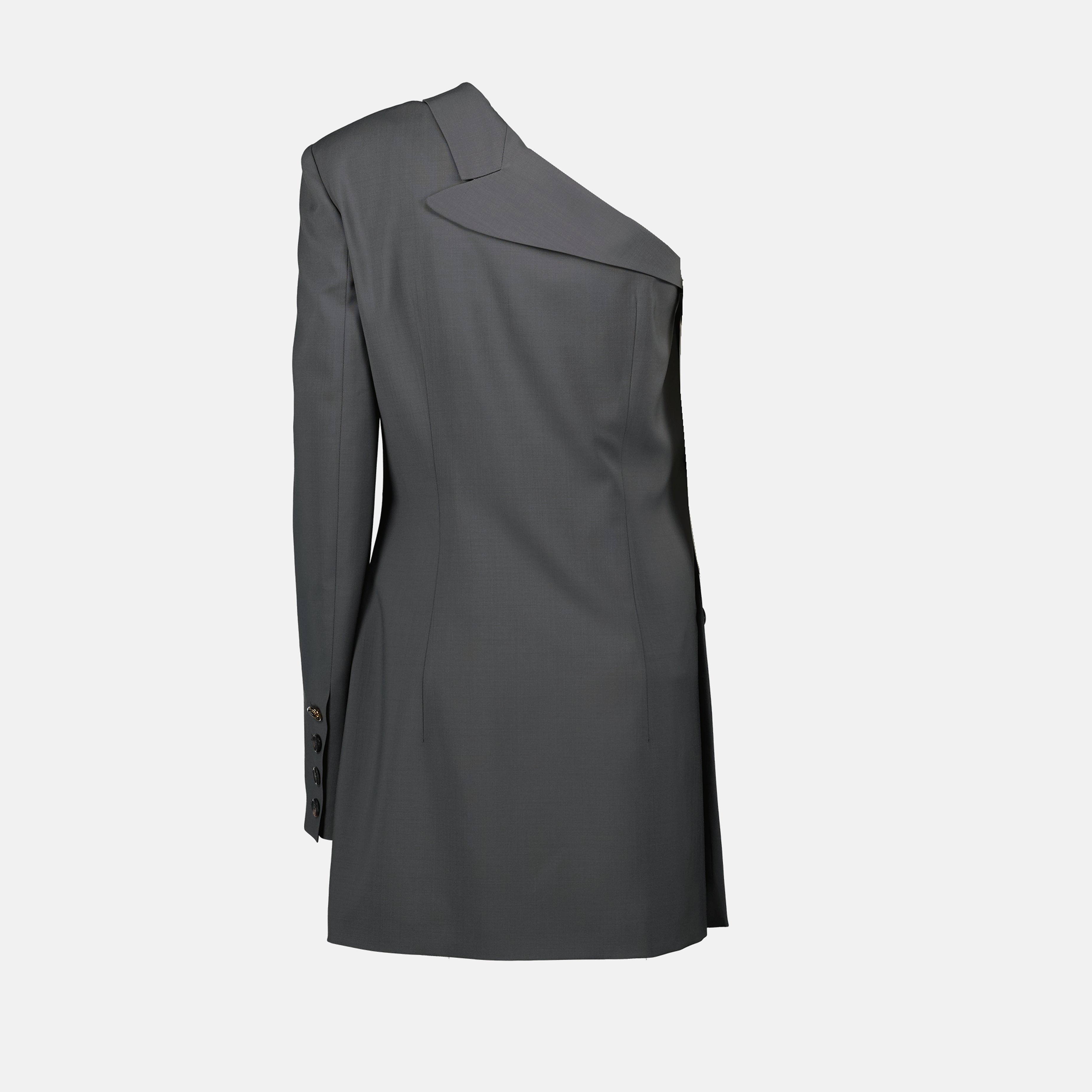 Abiti Abito Blazer Asimmetrico Moschino Grigio Femme