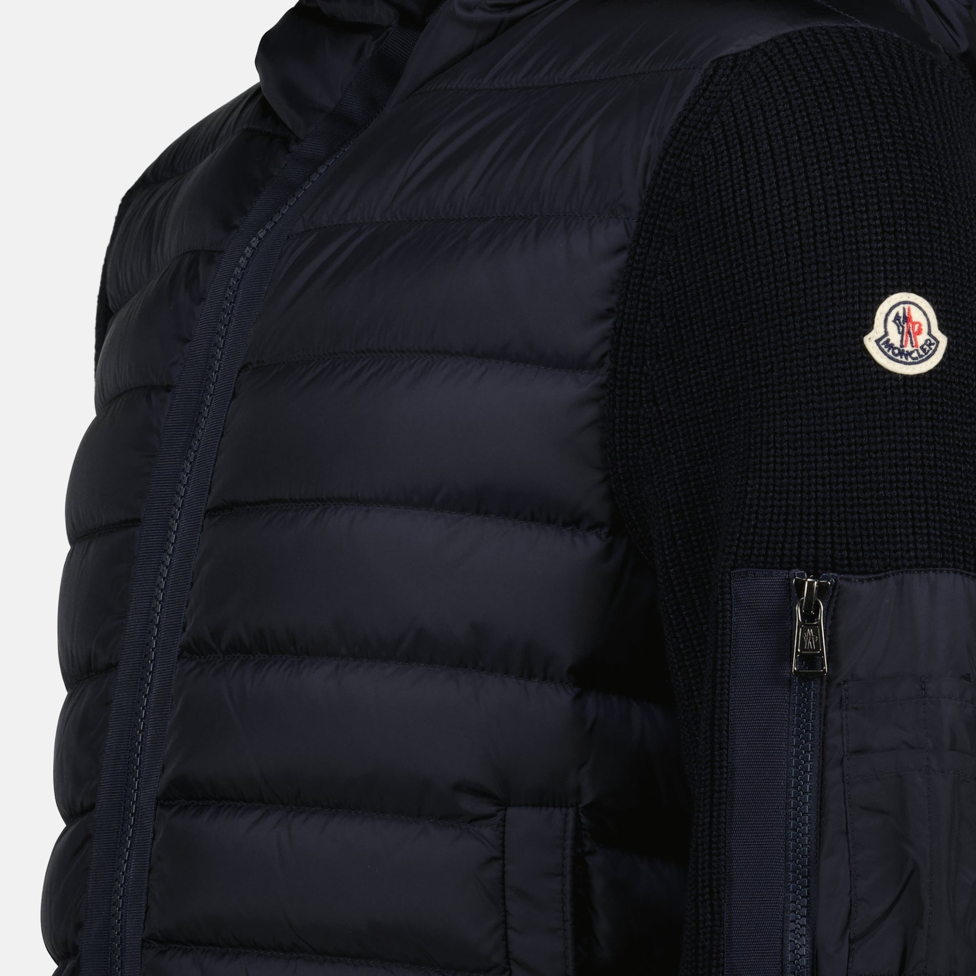 Image of the Moncler Men's Zip Cardigan - Fall-Winter 2025 - Detailed View 1