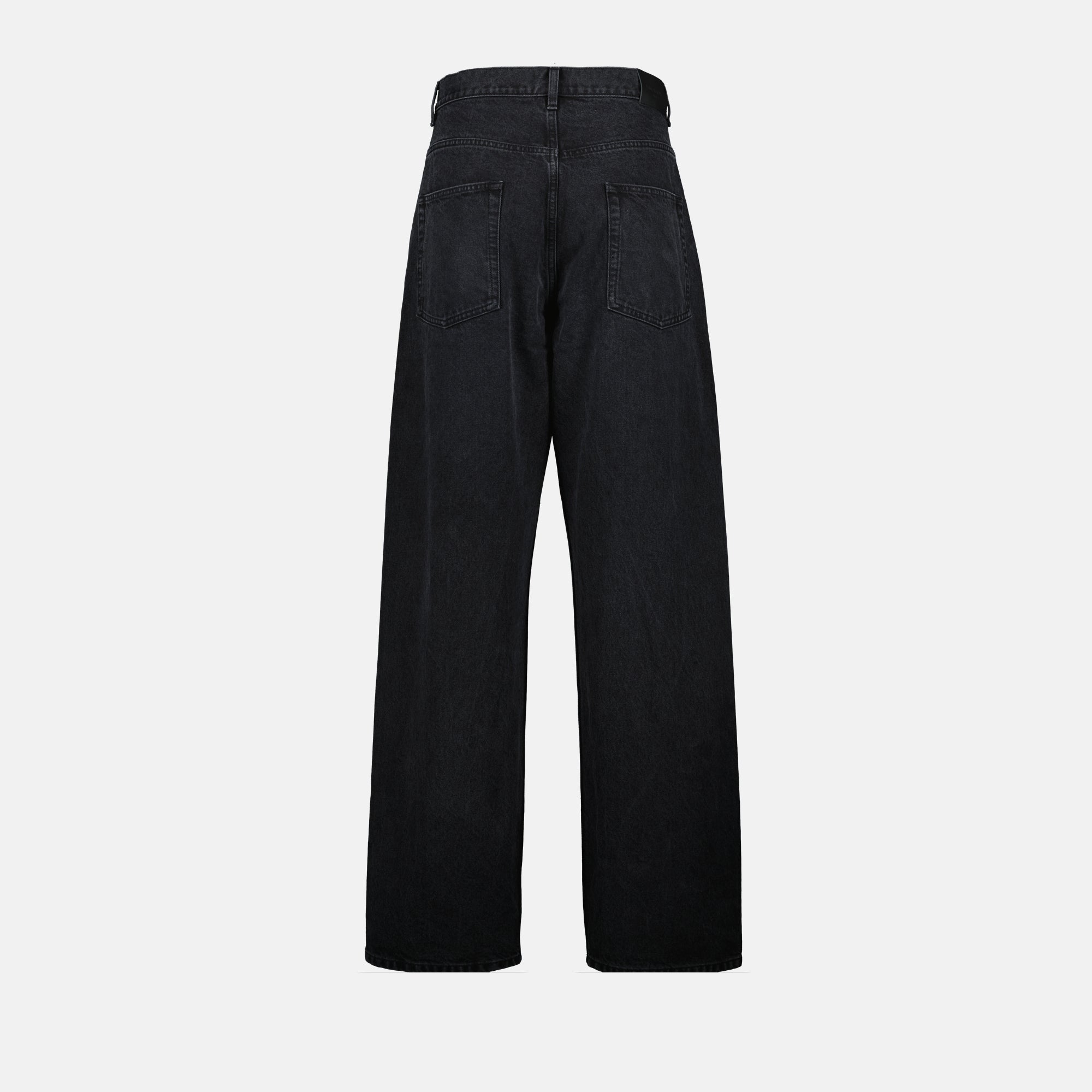 Pantaloni Jeans in Denim Saint Laurent Nero Femme