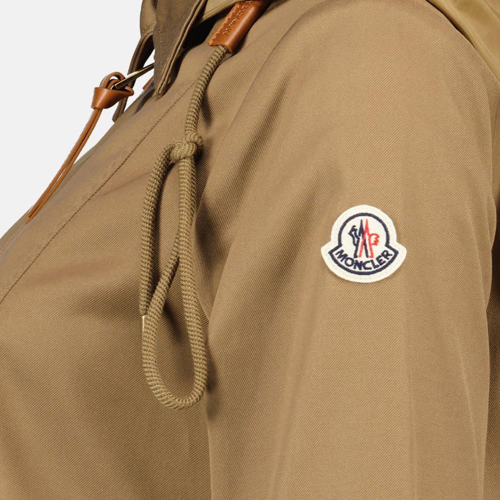 Vestes Adenium Hooded Jacket in Cotton Gabardine Moncler Marron Femme