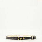 Ceintures Ceinture VLogo réversible blanc et noir 20 mm Valentino Garavani Blanc Femme