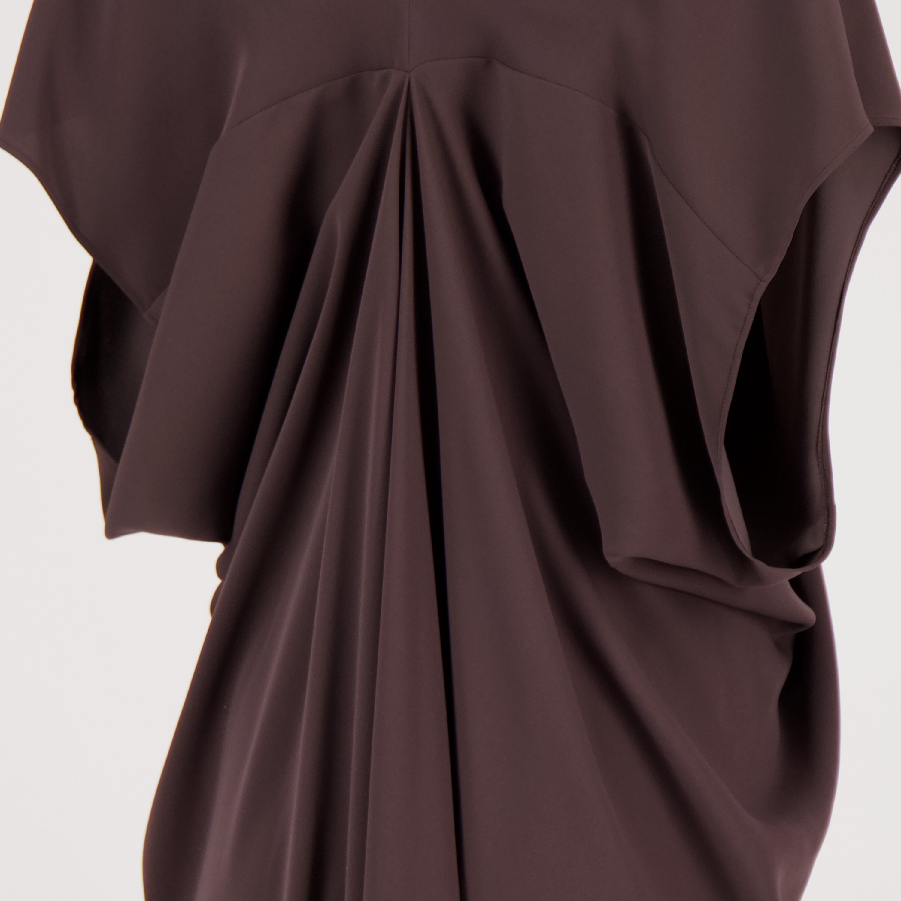 Robes Langes Kleid Mm6 Marron Femme