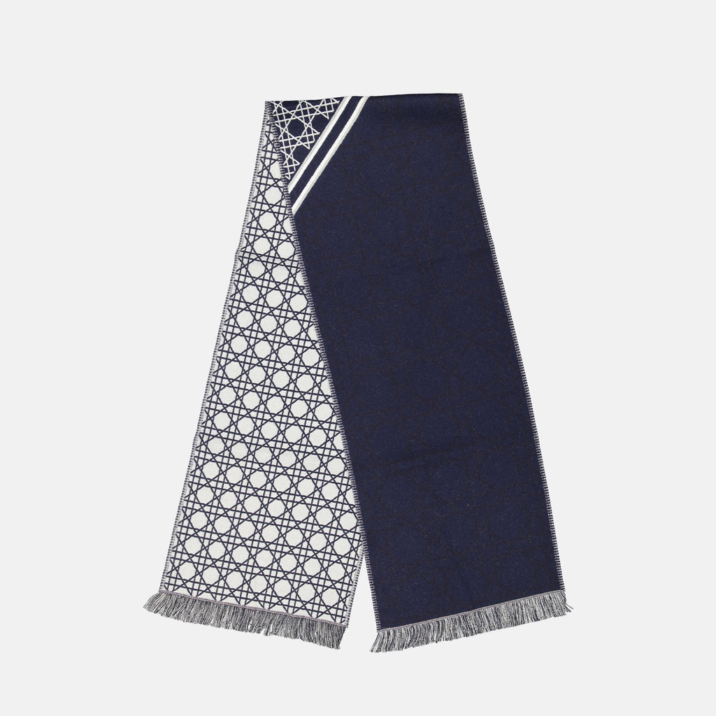 Schals und handschuhe Écharpe imprimé Cannage Dior Blau Homme