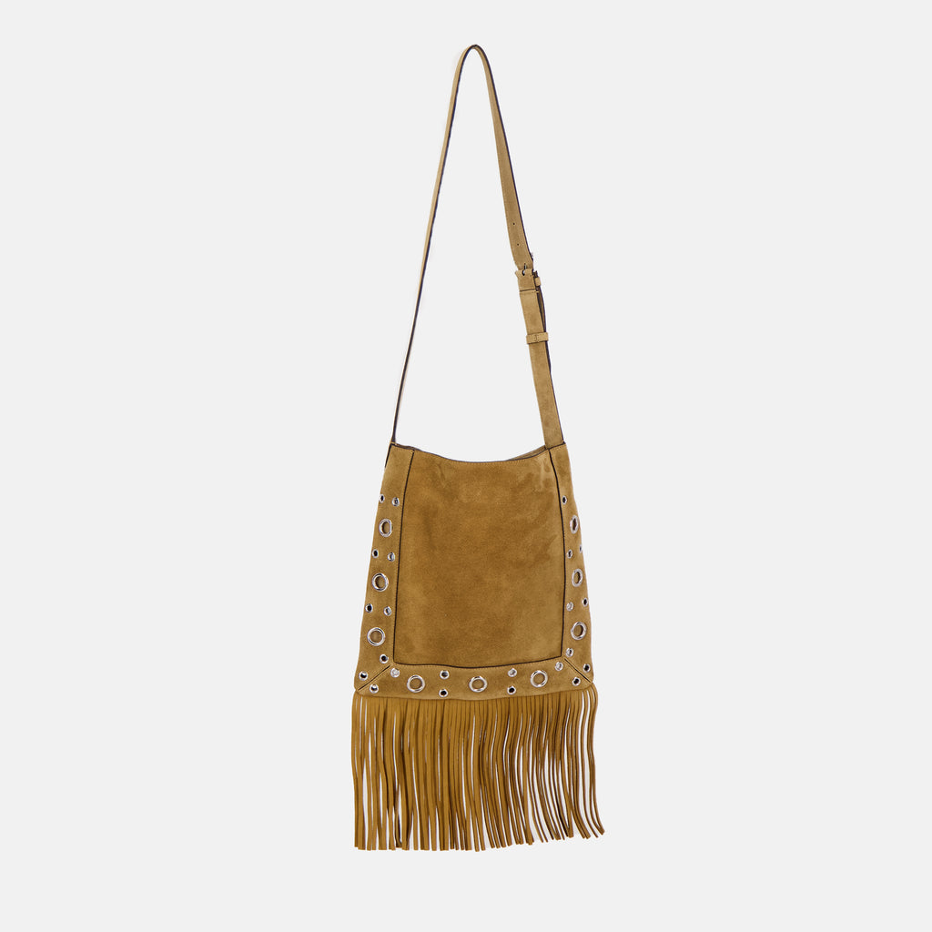 Sacs bandoulière Sac Nellcôte à franges Valentino Garavani Beige Femme