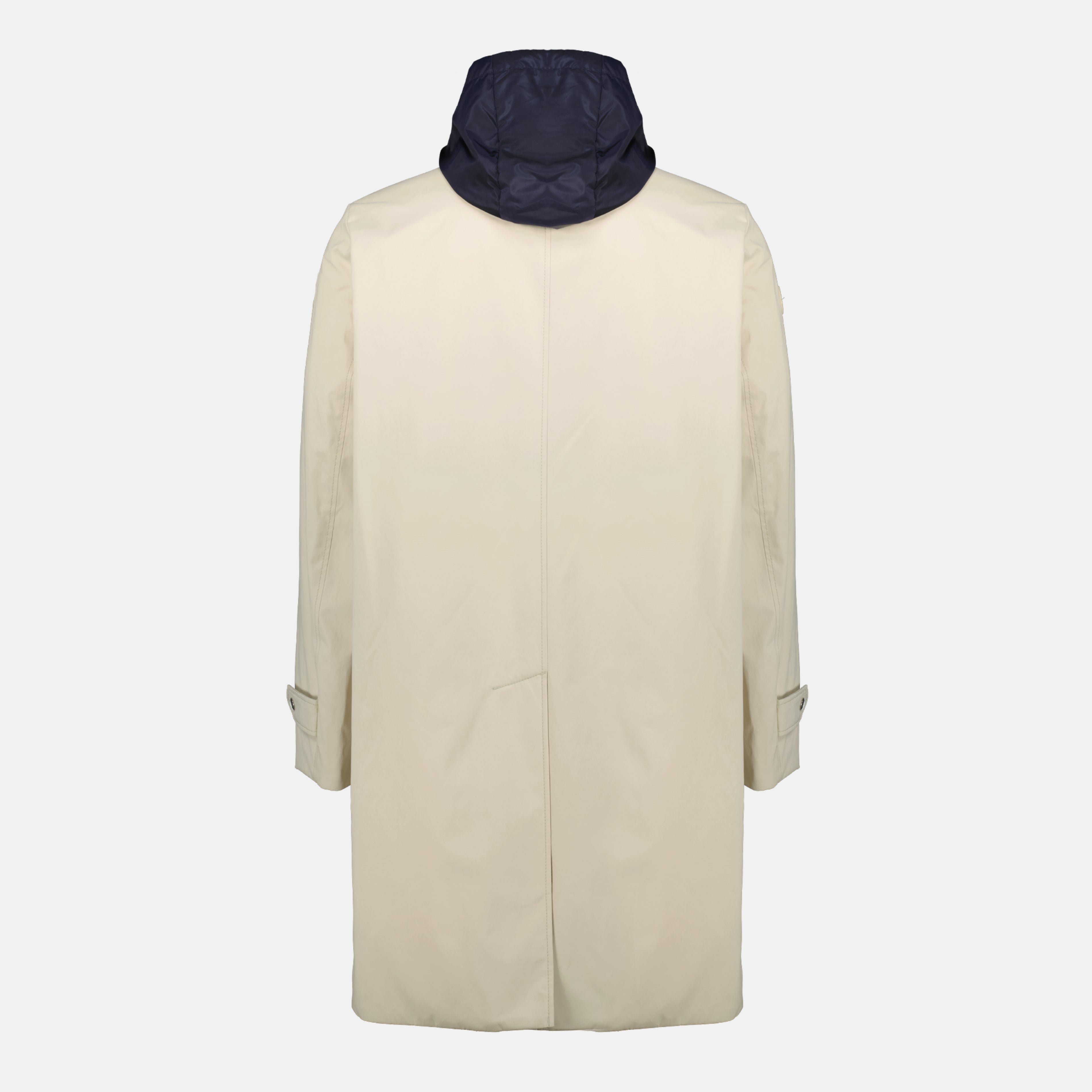 Image of the Moncler Kervoyal beige hooded parka for Men - Spring-Summer 2026 - Back View