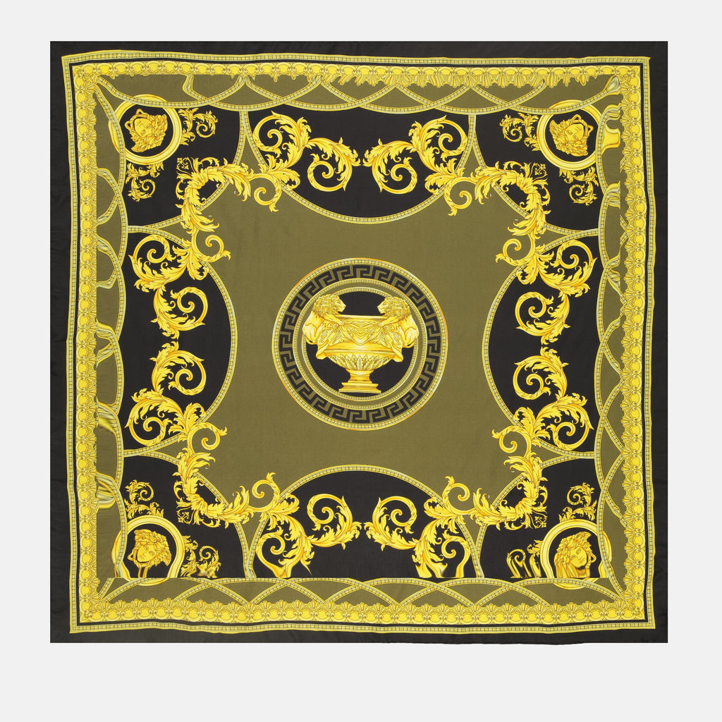 Écharpes, foulards et gants Foulard La Coupe des Dieux Versace Noir Femme