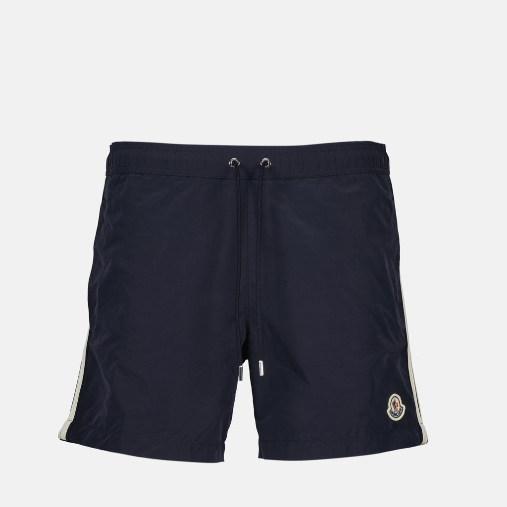 Imagen del short de baño con ribete de Moncler para Hombre - Temporada Primavera-Verano 2025 - Vista Frontal