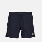 Image of the Moncler Men's Trimmed Swim Shorts - Spring-Summer 2025 - Front View