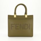 Tote bags Mini sac Sunshine Fendi Green Femme