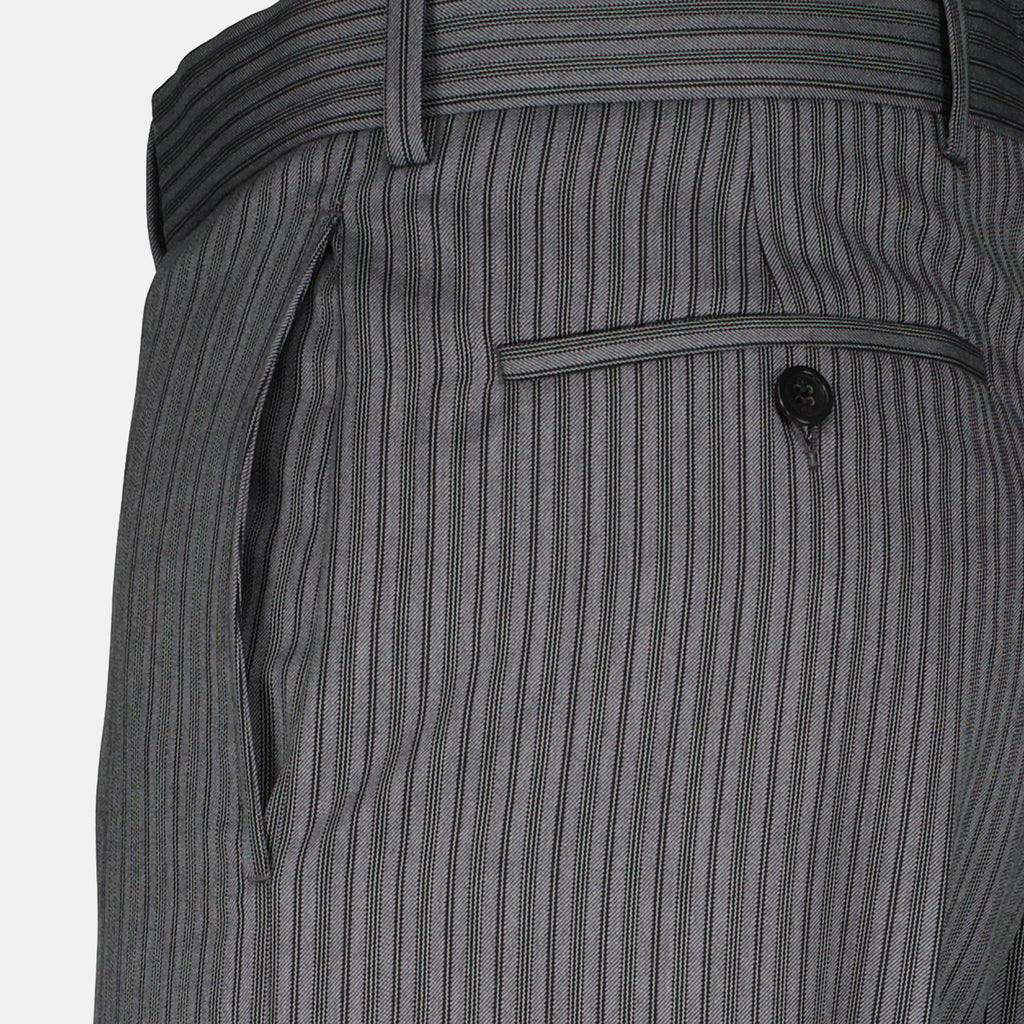 Pantalons Pantalon tailoring à rayures gris Dior Gris Homme