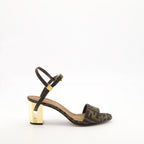 Zapatos abiertos Sandalias con Tacón Delfina Fendi Marrón Femme