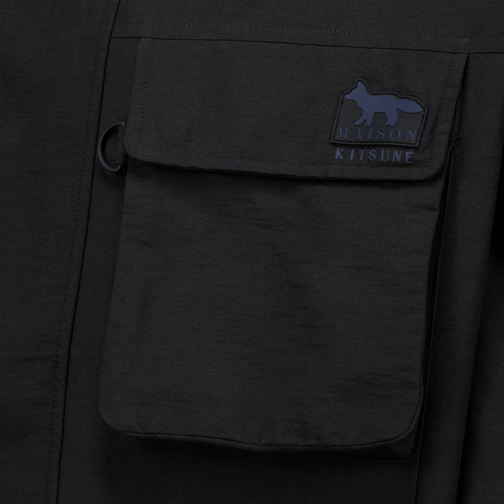 Vestes Giacca a vento nera Maison Kitsune Noir Homme
