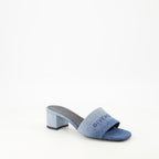 Zapatos abiertos Sandalias de tacón 4G Givenchy Azul Femme