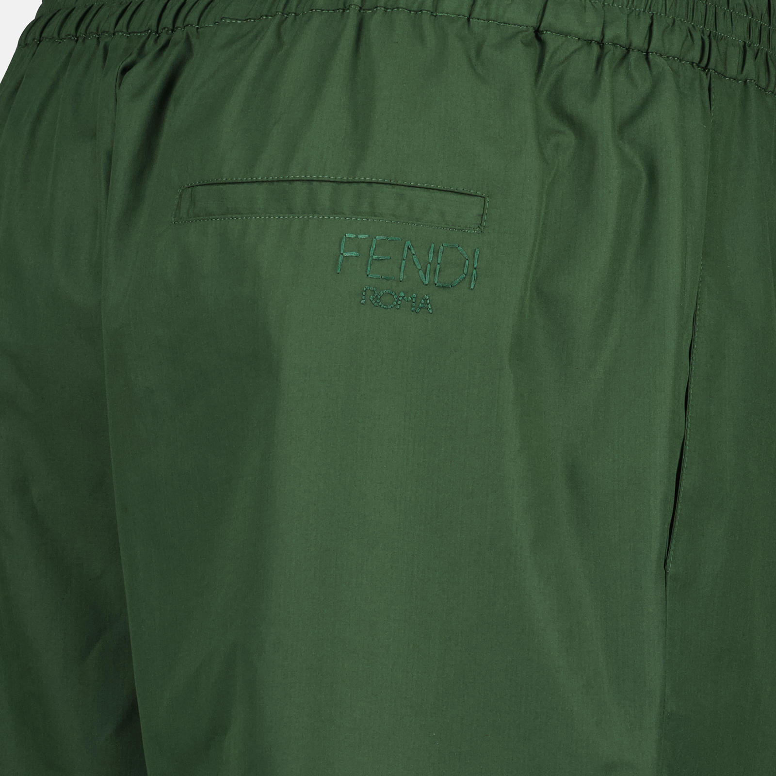 Shorts Short en coton Fendi Vert Homme