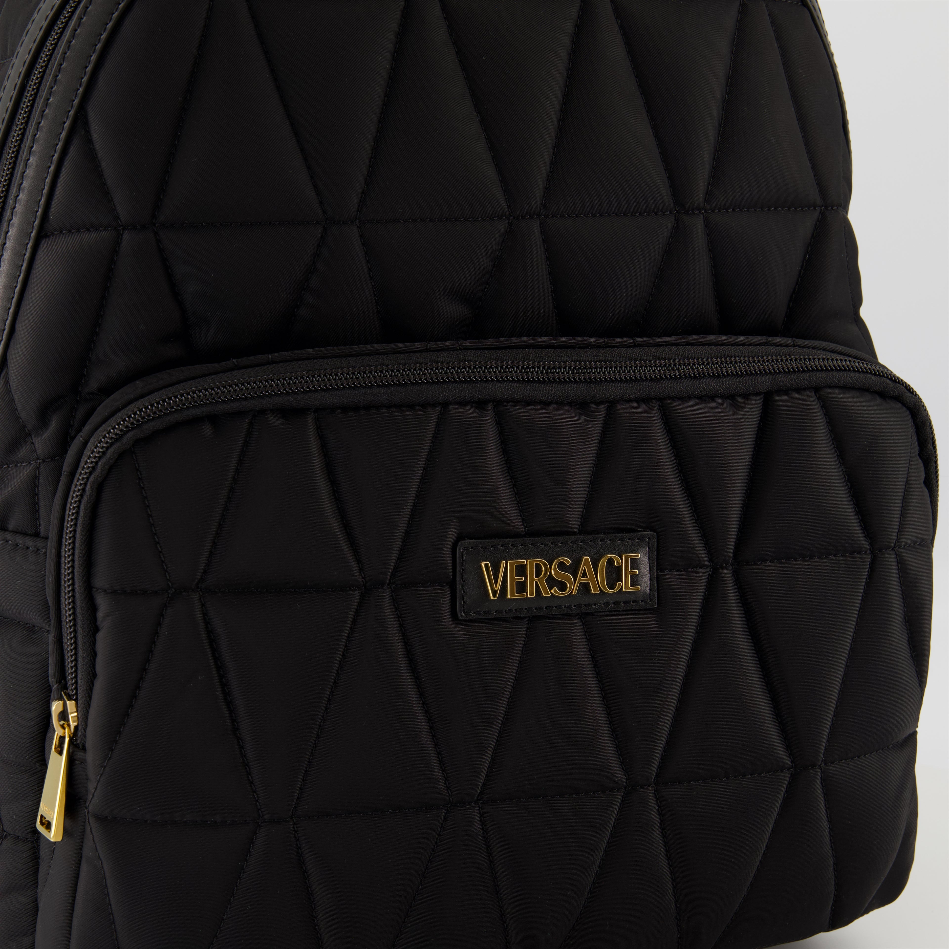 Mochilas Mochila de Nailon Versace Negro Homme