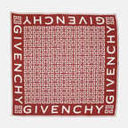Sciarpe e guanti Foulard in seta 4G Givenchy Rosso Femme