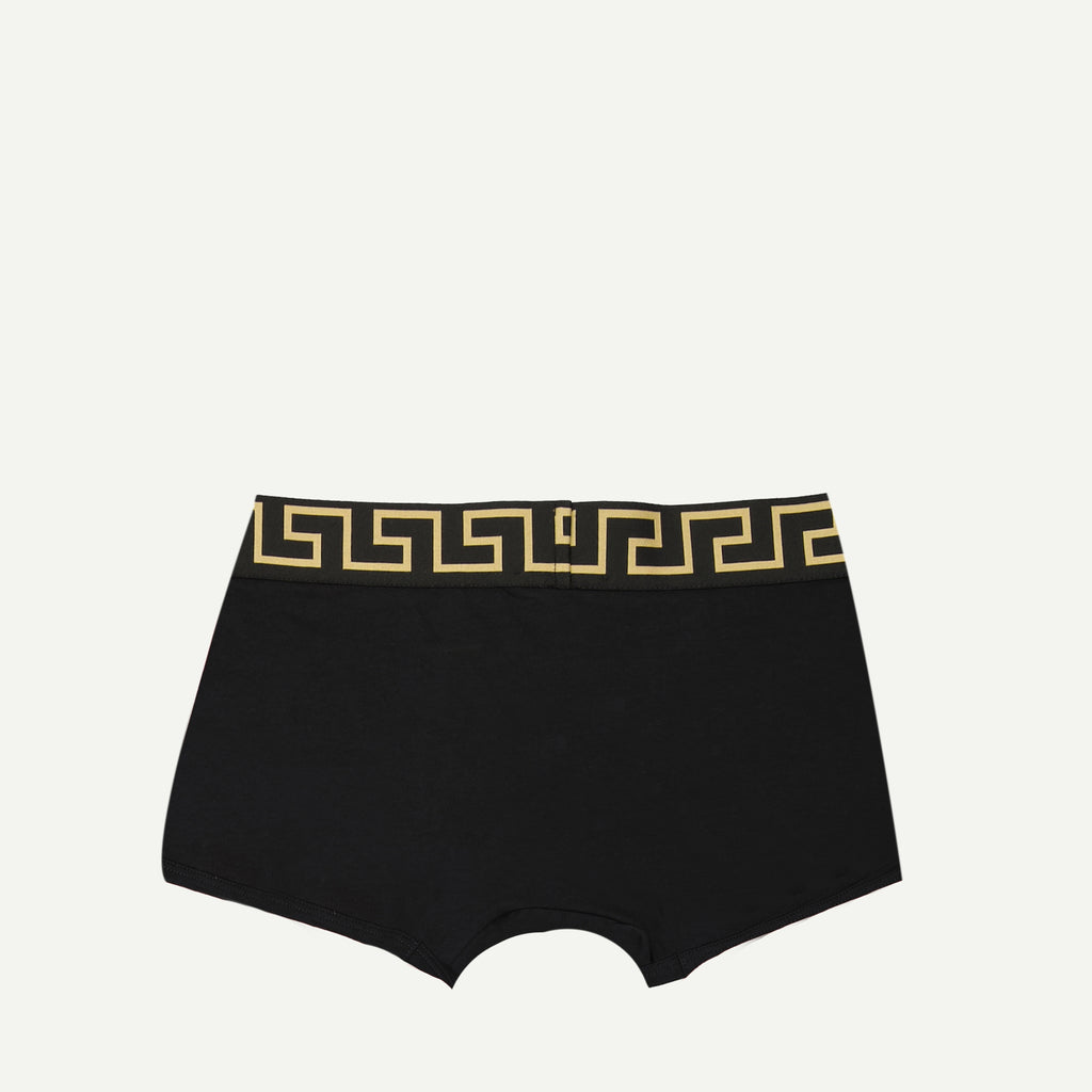 Underwear and homewear Boxer court Medusa Greca Versace Black Homme
