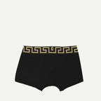 Underwear and homewear Boxer court Medusa Greca Versace Black Homme