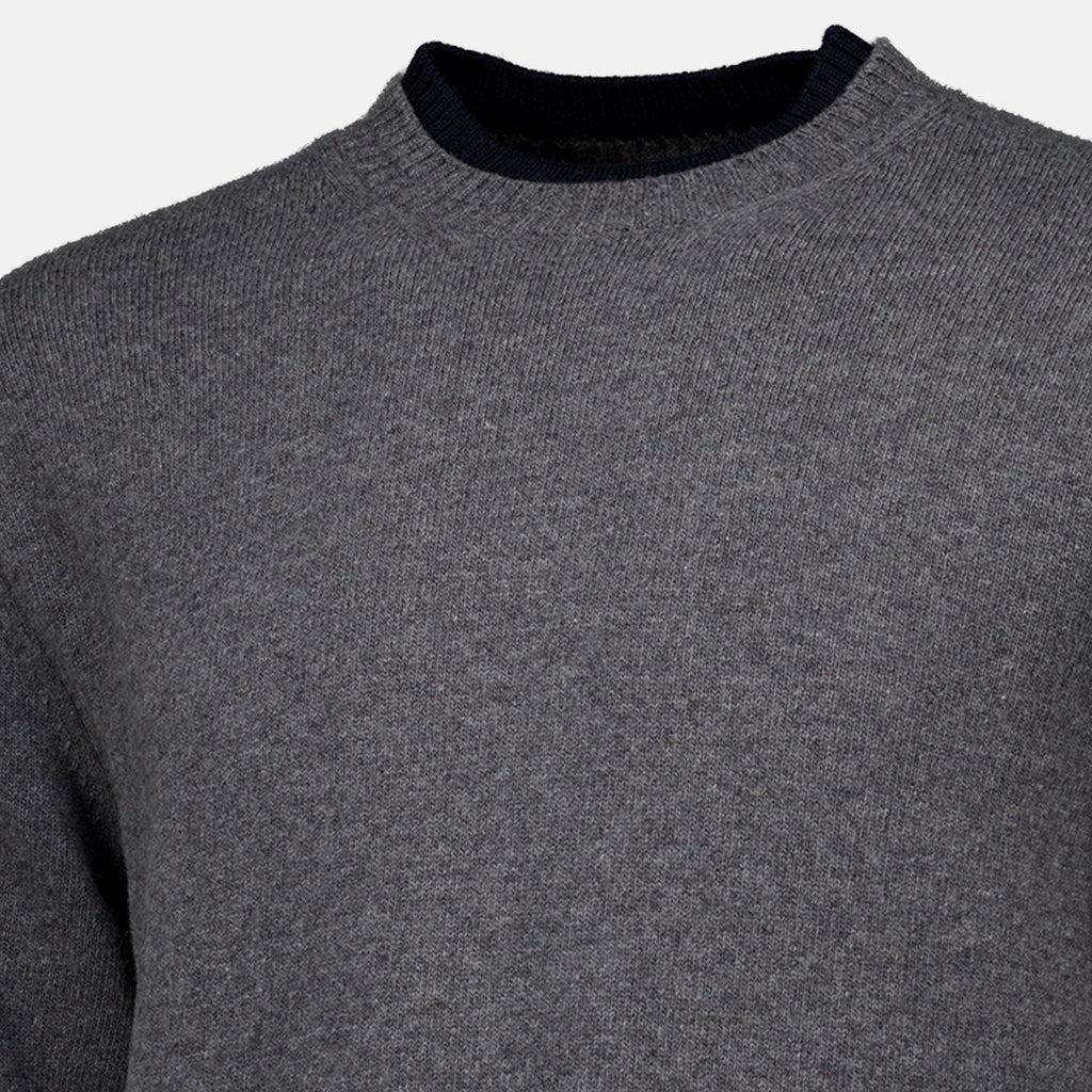 Maille Gray Wool and Cashmere Sweater Moncler Gris Homme