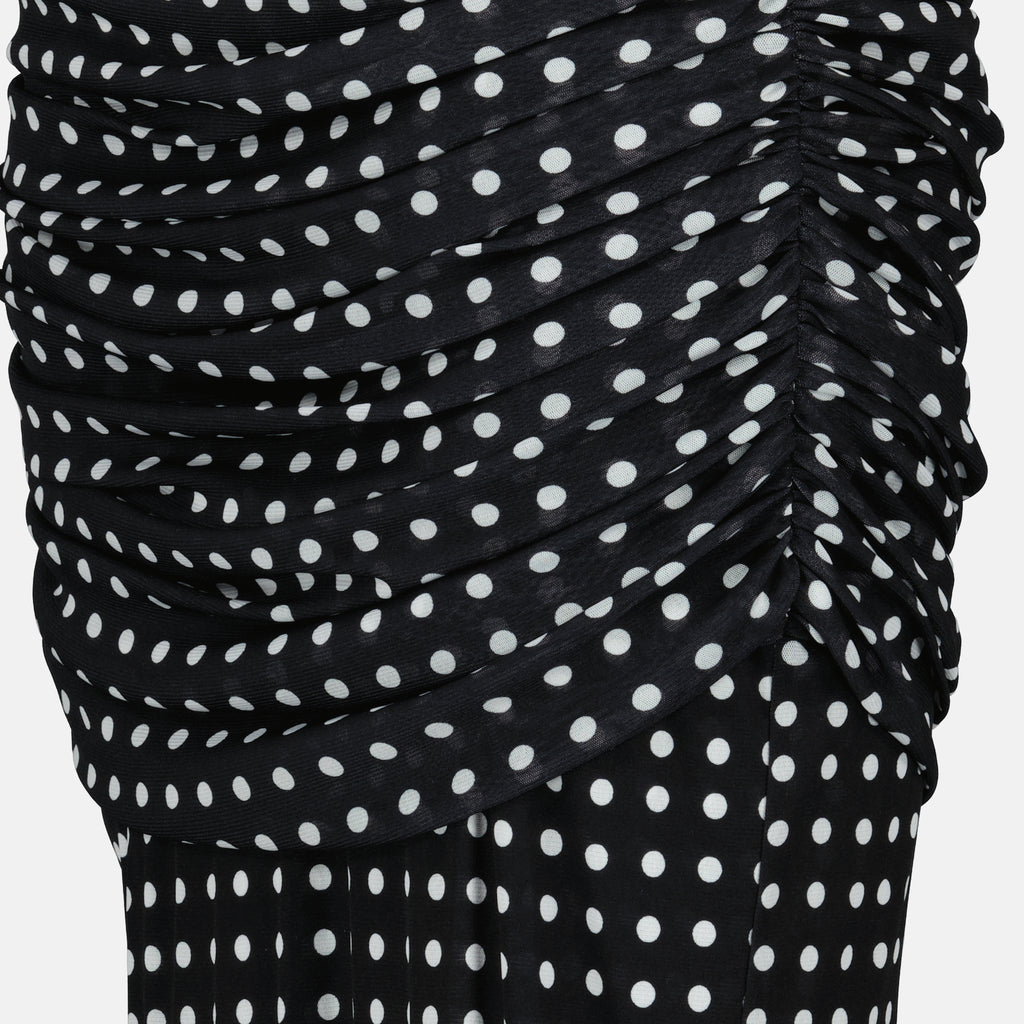 Robes Langes Polka-Dot-Kleid Patou Noir Femme