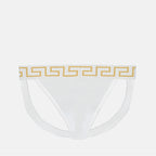 Underwear and homewear Jockstrap Medusa Greca Versace White Homme