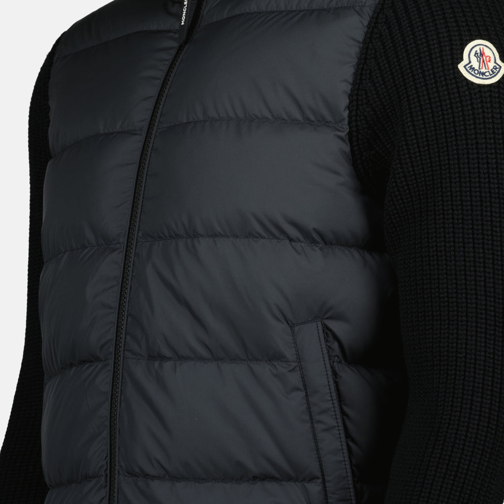 재킷 Veste bi-matière Moncler 검은색 Homme