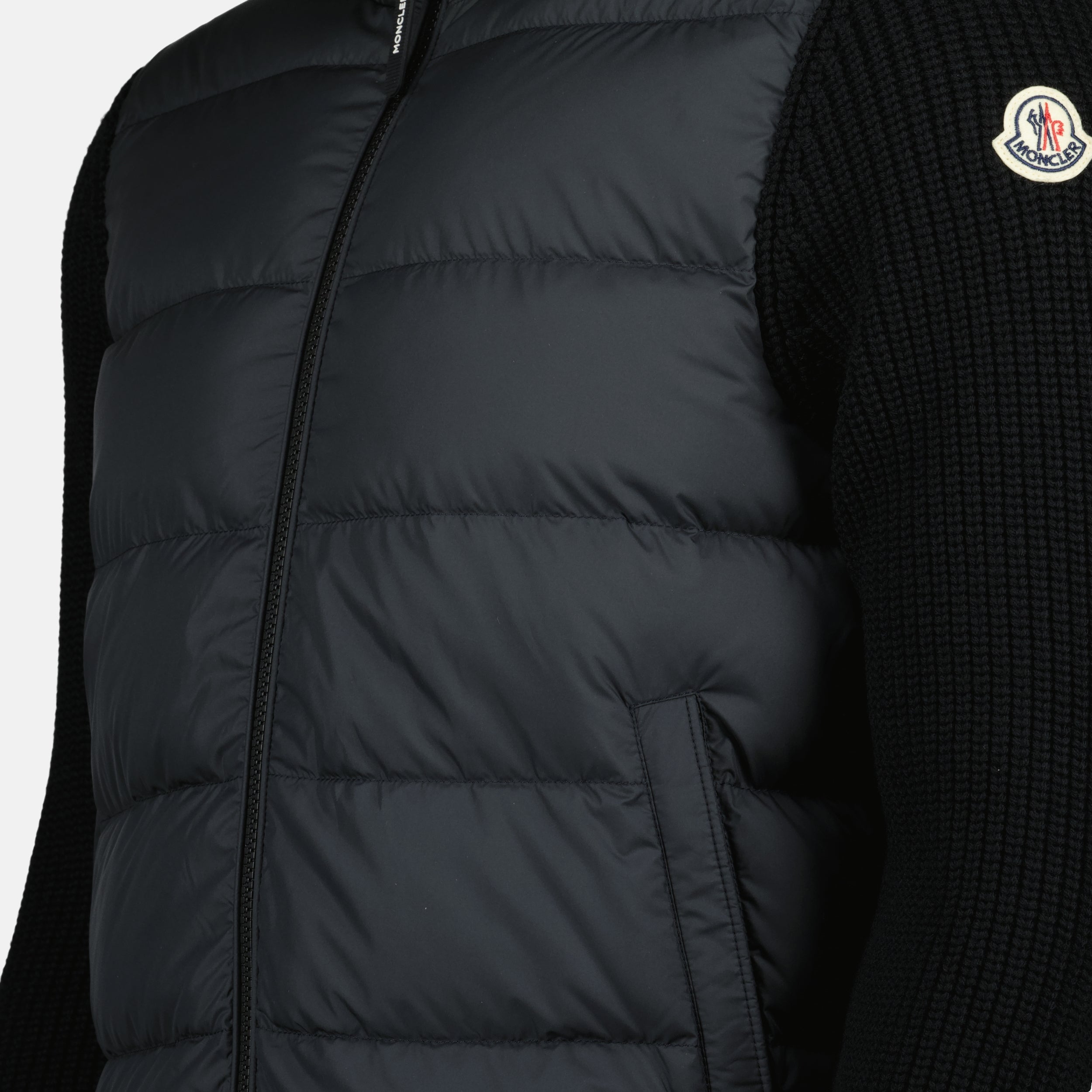 재킷 Veste bi-matière Moncler 검은색 Homme