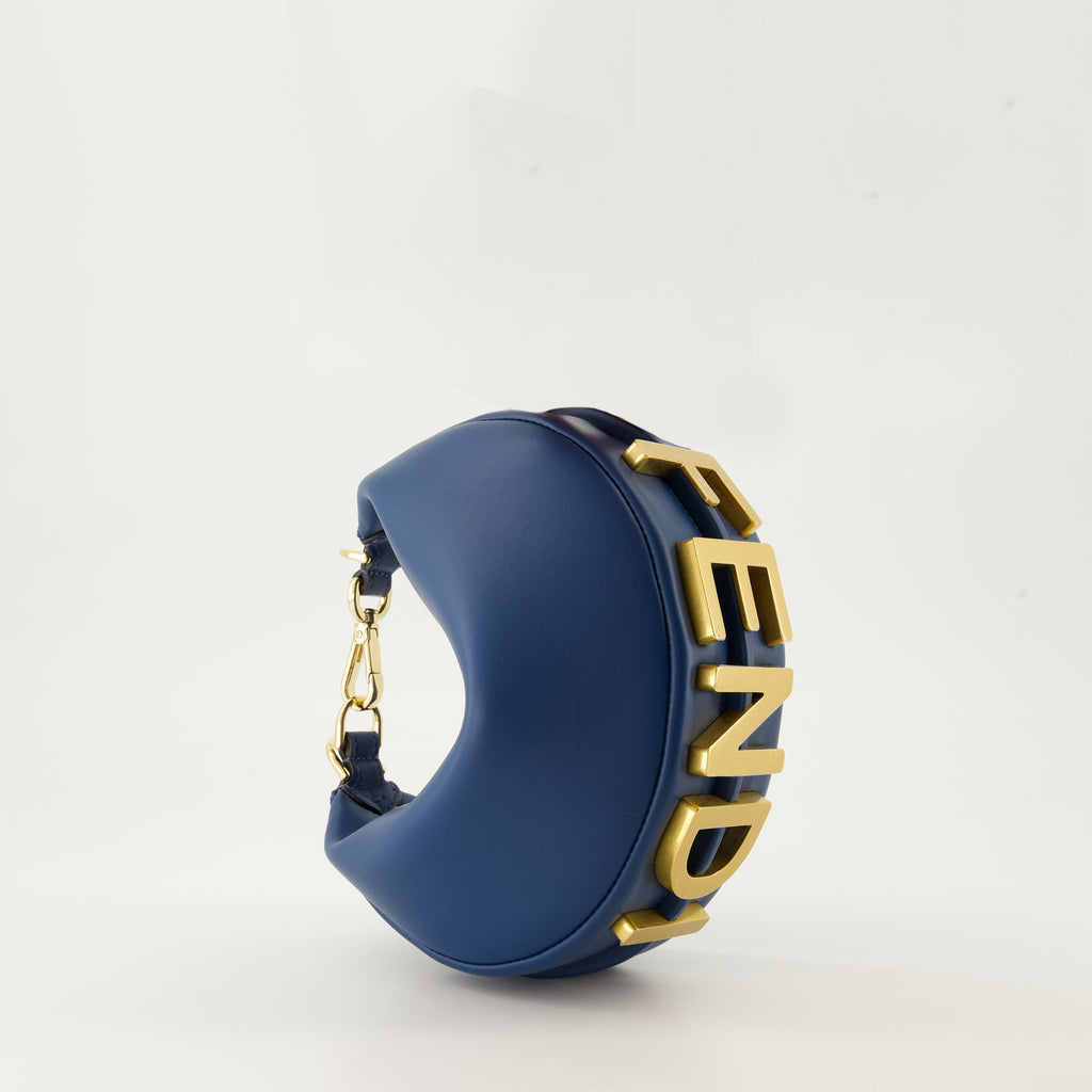 Handbags and shoulder bags Sac Fendigraphy mini Fendi Blue Femme